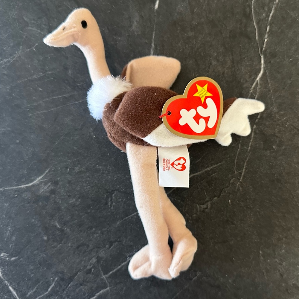 Ty Teenie Beanie Babies - Stretchy the Ostrich